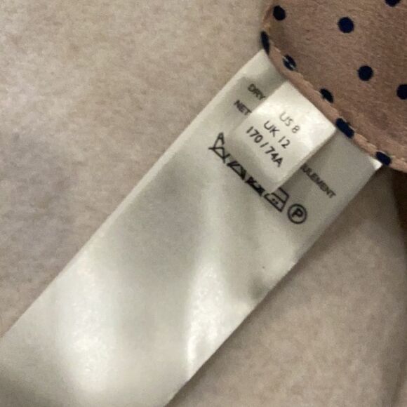 Anthropologie Evaline Textured Coat Natural Sz 8 - Picture 11 of 16